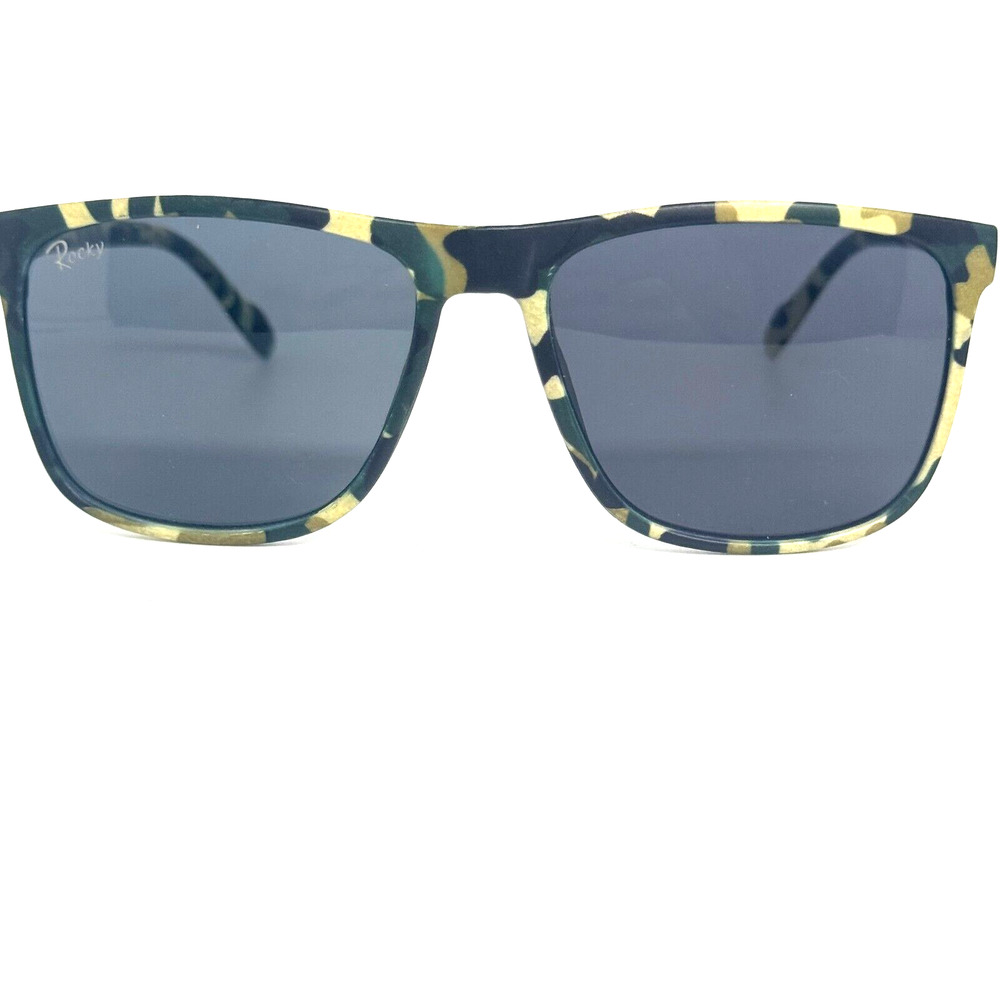 Rocky Matte Black Tortoise HD+ Grey Green Polarized New Sunglasses H1225